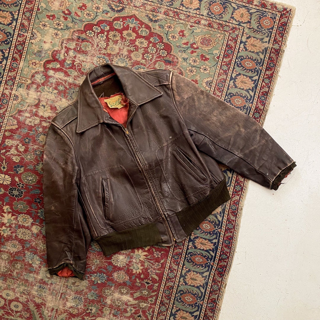 ジャケット・アウター 50s FRONT QUARTERS GENUINE horsehide Vintage Front Quarter 