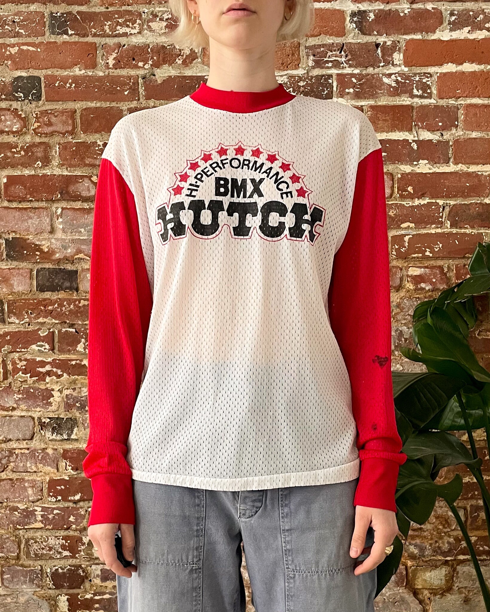 BMX Brand Vintage 1980s Hutch Hi Performance Long Sleeve Shirt