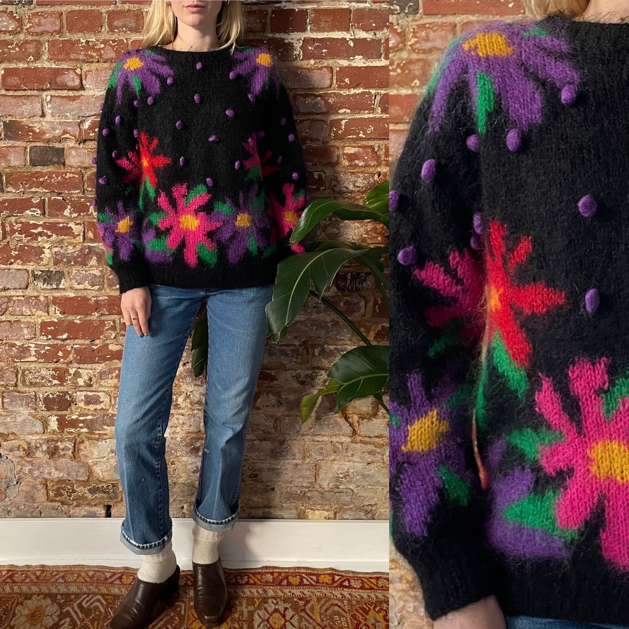 black rainbow jumper