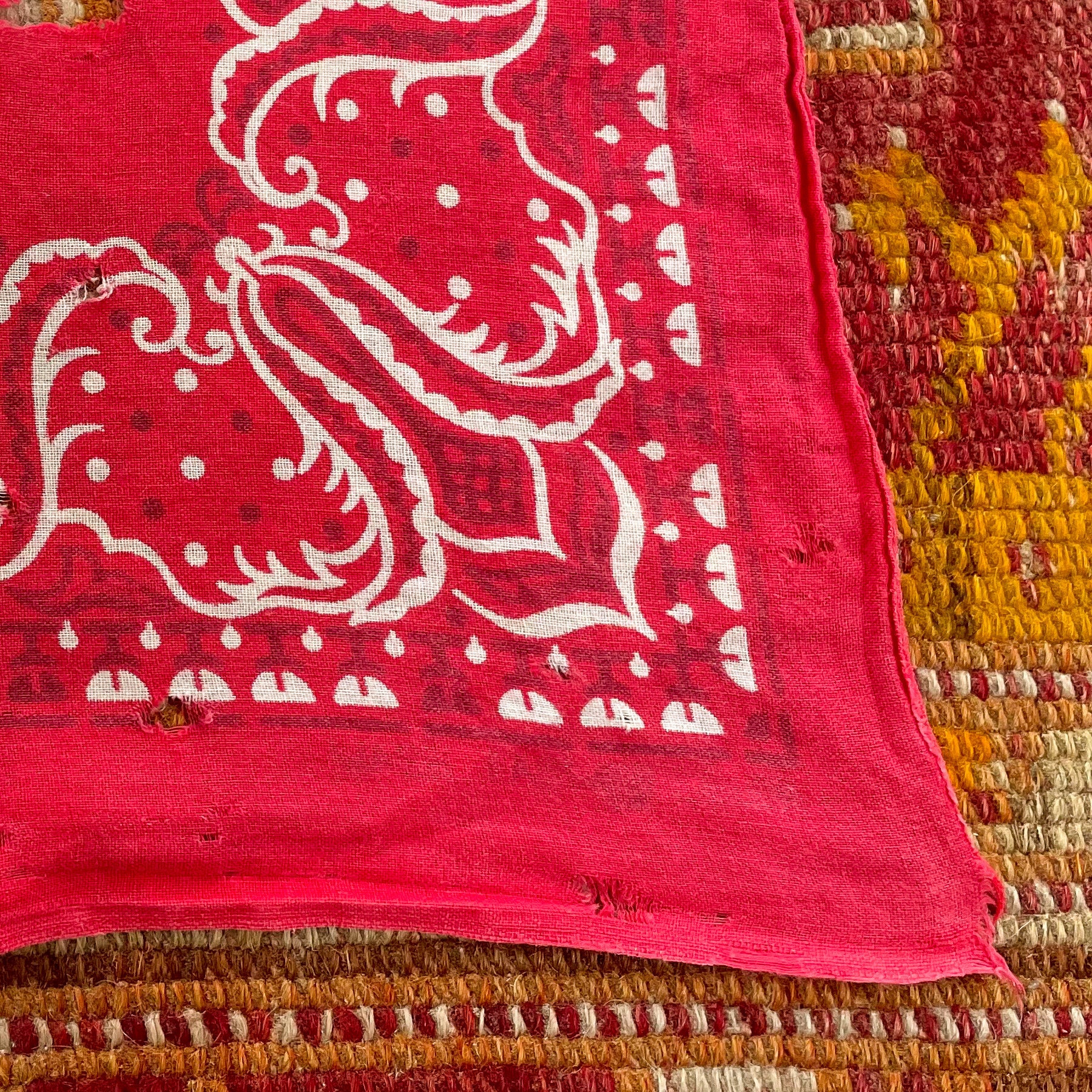 ✨40s✨Vintage★Bandana★Tiger★red★FJ ✨40s✨Vintage☆Bandana☆Tiger☆red☆FJ