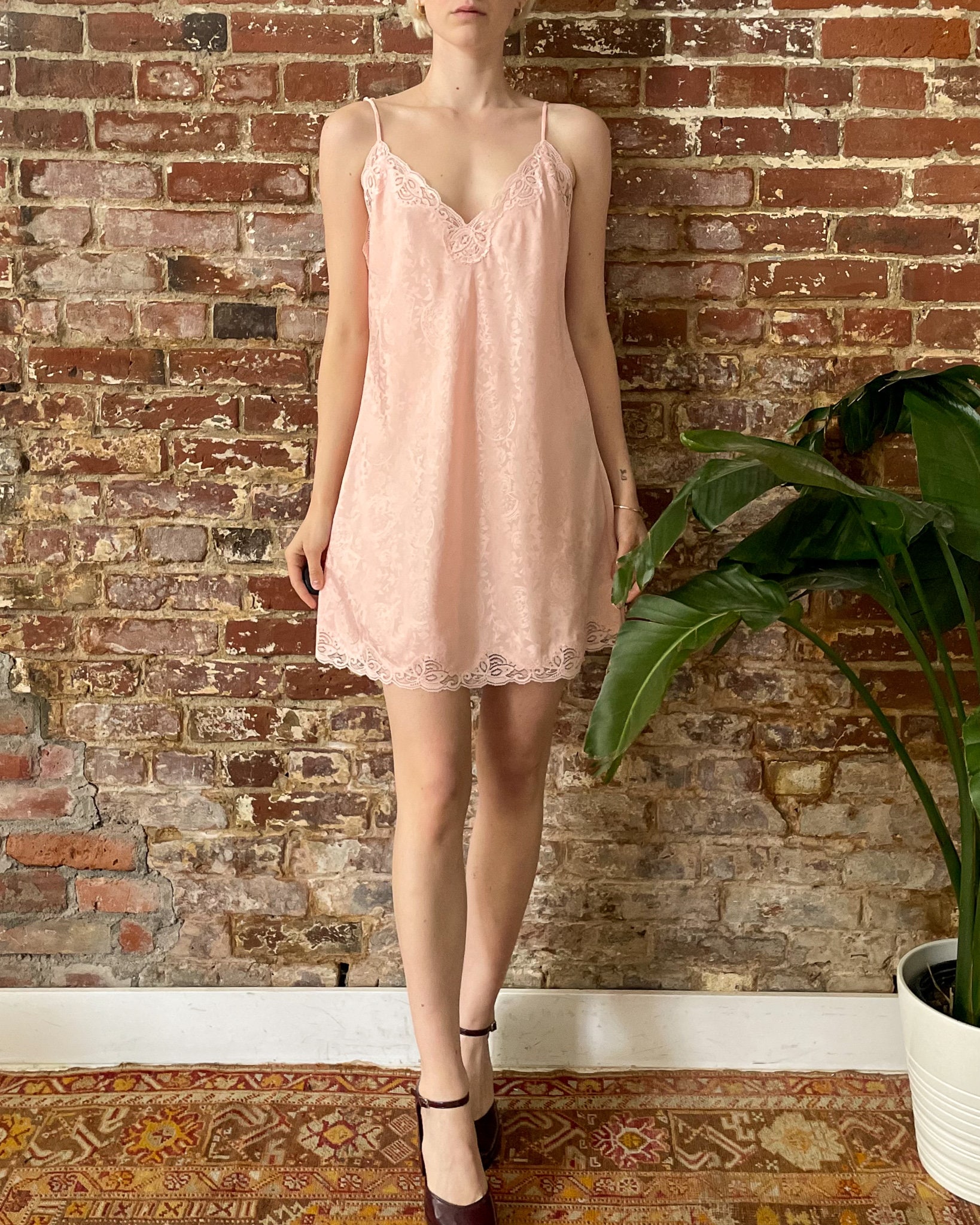 white christmas dresses Y2K VICTORIA'S SECRET RED AND PINK SLIP DRESS main image 1