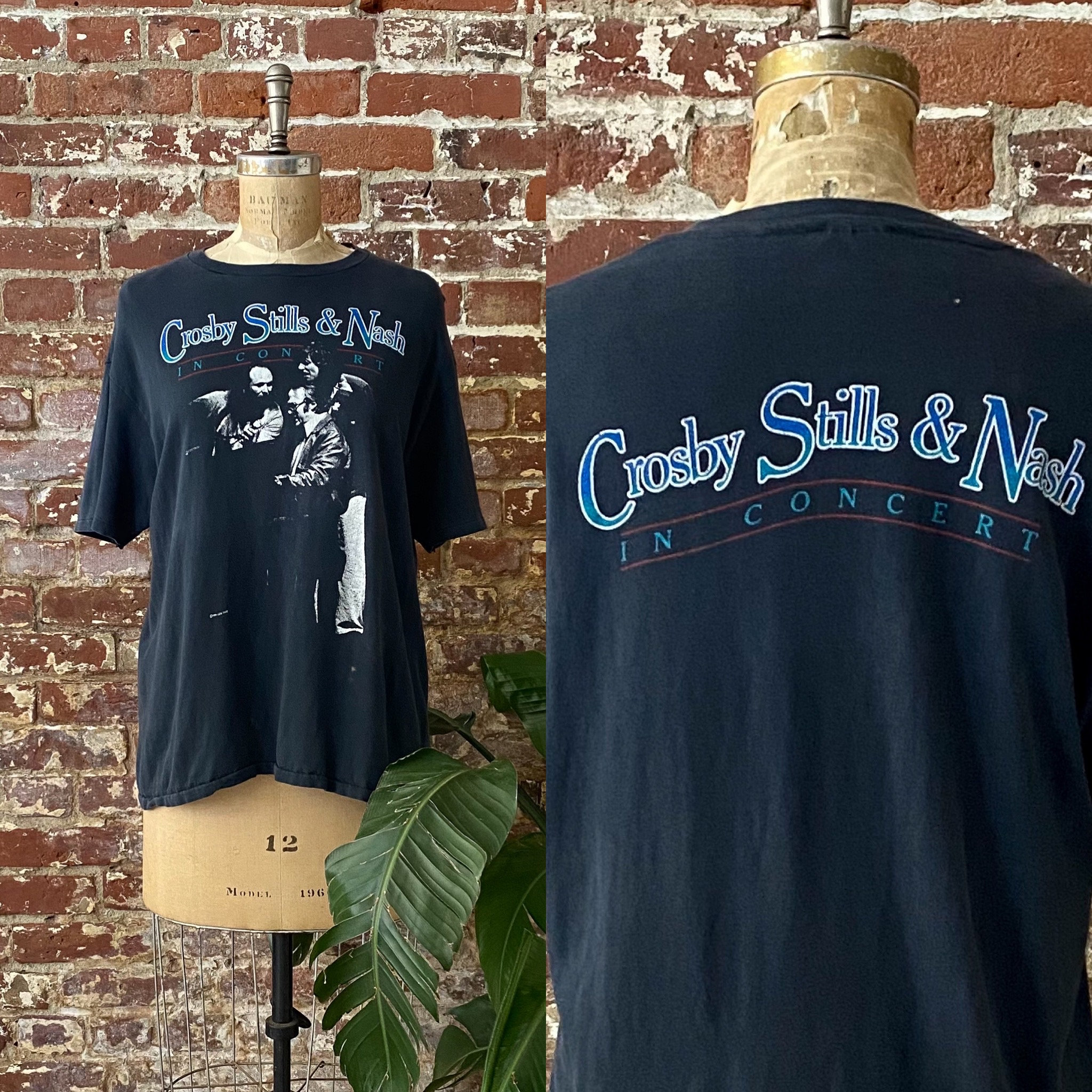 Vintage Crosby Stills & Nash Wooden Ships Concert TShirt