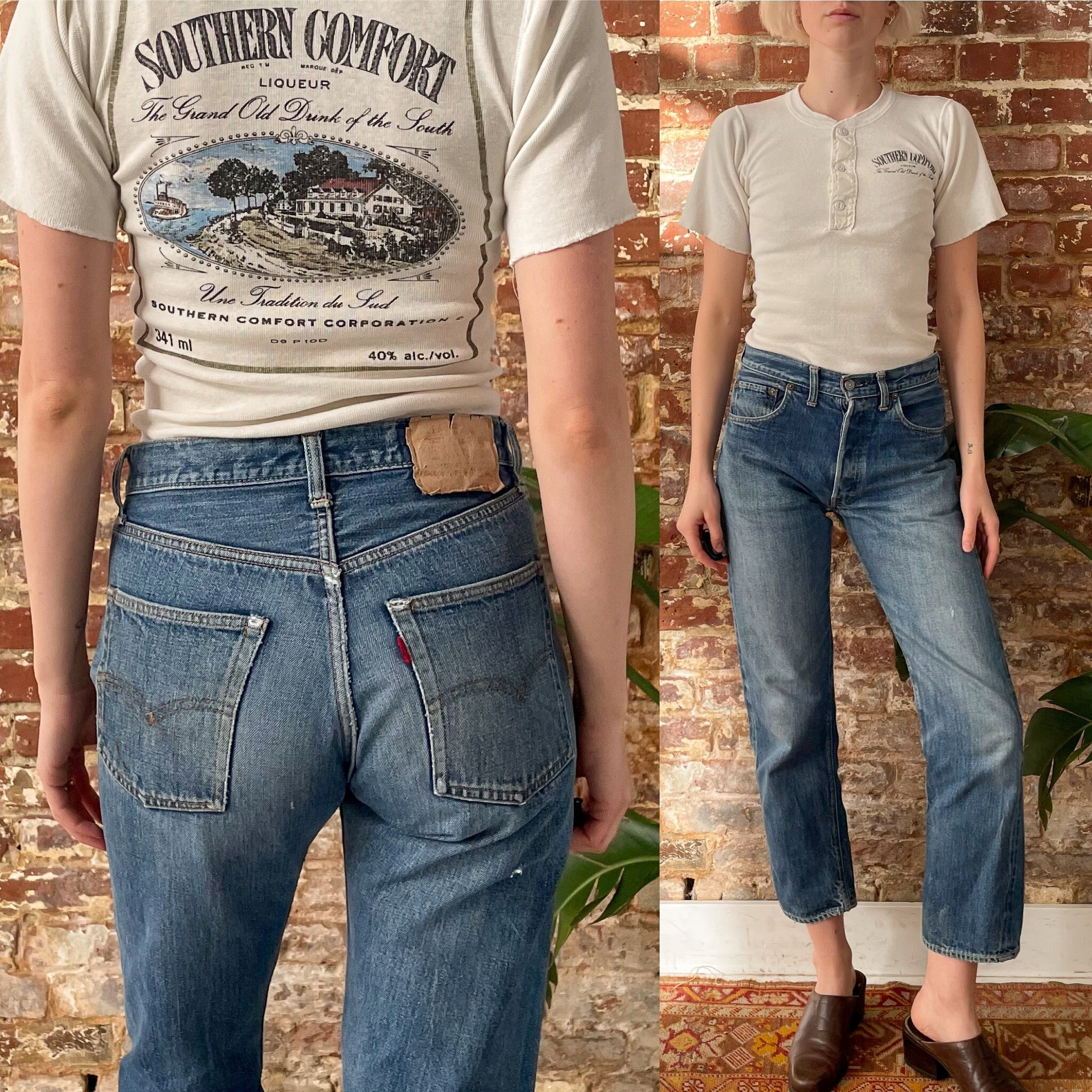 Vintage 1960s Levi's 501 Big E Redline Selvedge Jeans - 60s Vintage 1960s Levi's 501 Big E Redline Selvedge Jeans - 60s