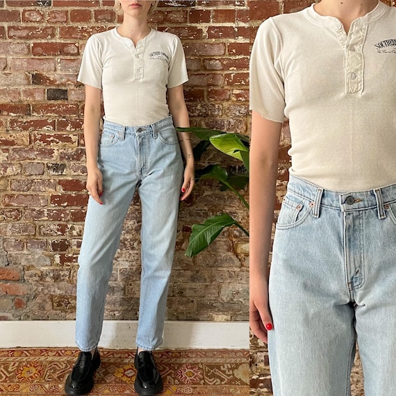 90s Levi's 550 denim pants USA製 Size 28x32 Vintage Levi's 550 Jeans Relaxed Fit Denim 90s