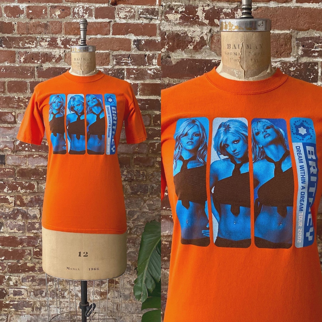 Vintage 2002 Britney Spears Dream Within A Dream Tour T-shirt