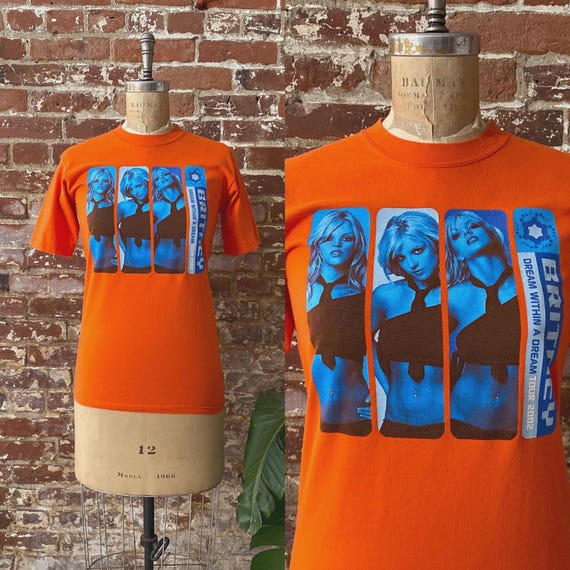 Vintage 2002 Britney Spears Dream Within A Dream Tour T-shirt