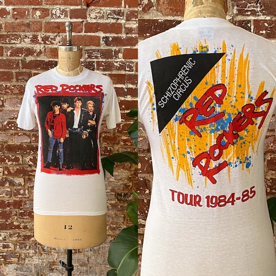Vintage 1984-1985 Red Rockers Schizophrenic Circus Tour T-shirt