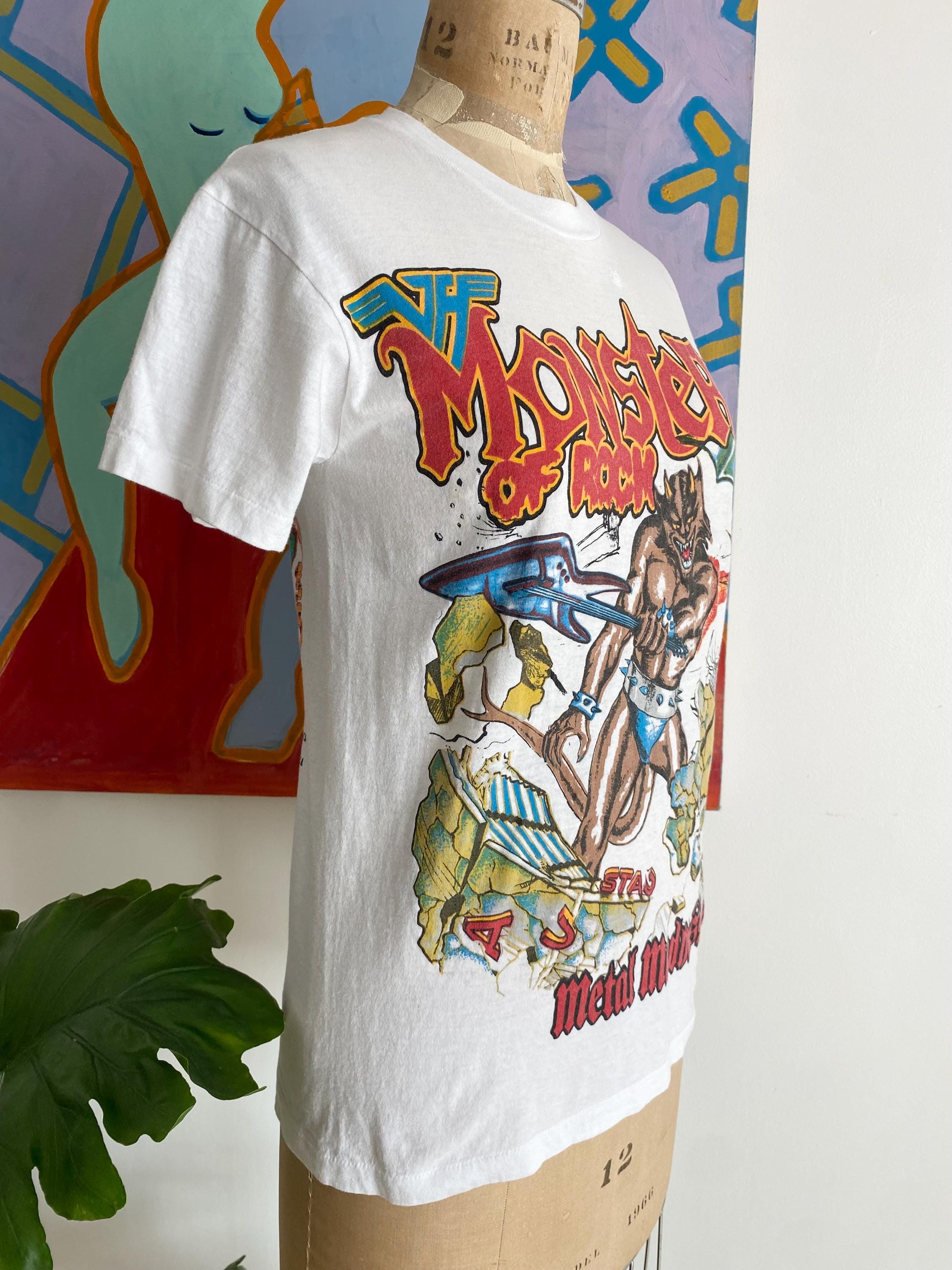 True Vintage 1988 Monsters of Rock Van Halen Metallica White Tour