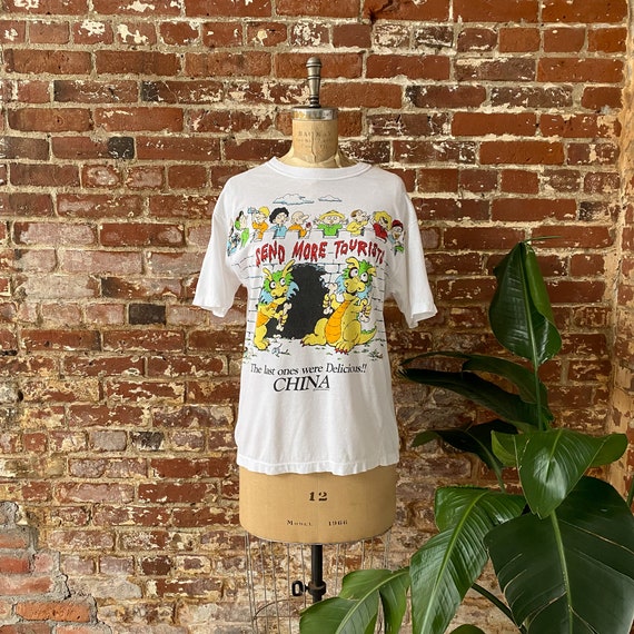 超希少・珍品　80s 万里の長城　Tシャツ ヴィンテージ　古着　tシャツ 252DCD6D-DC98-477C-8BBE-