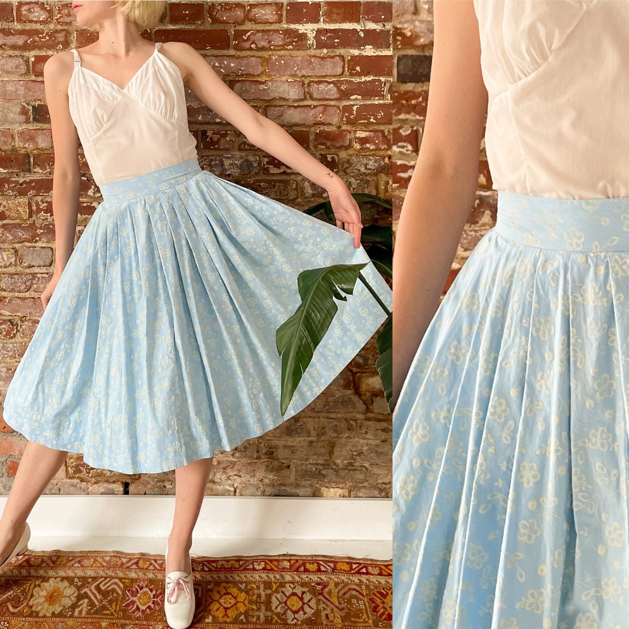 Blue clearance 50s skirt