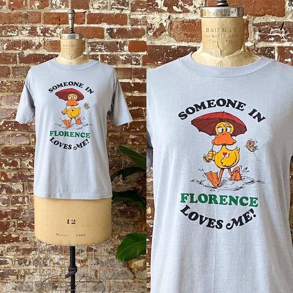 Vintage 1970s Somebody In Florence Loves Me! Duck… - image 1