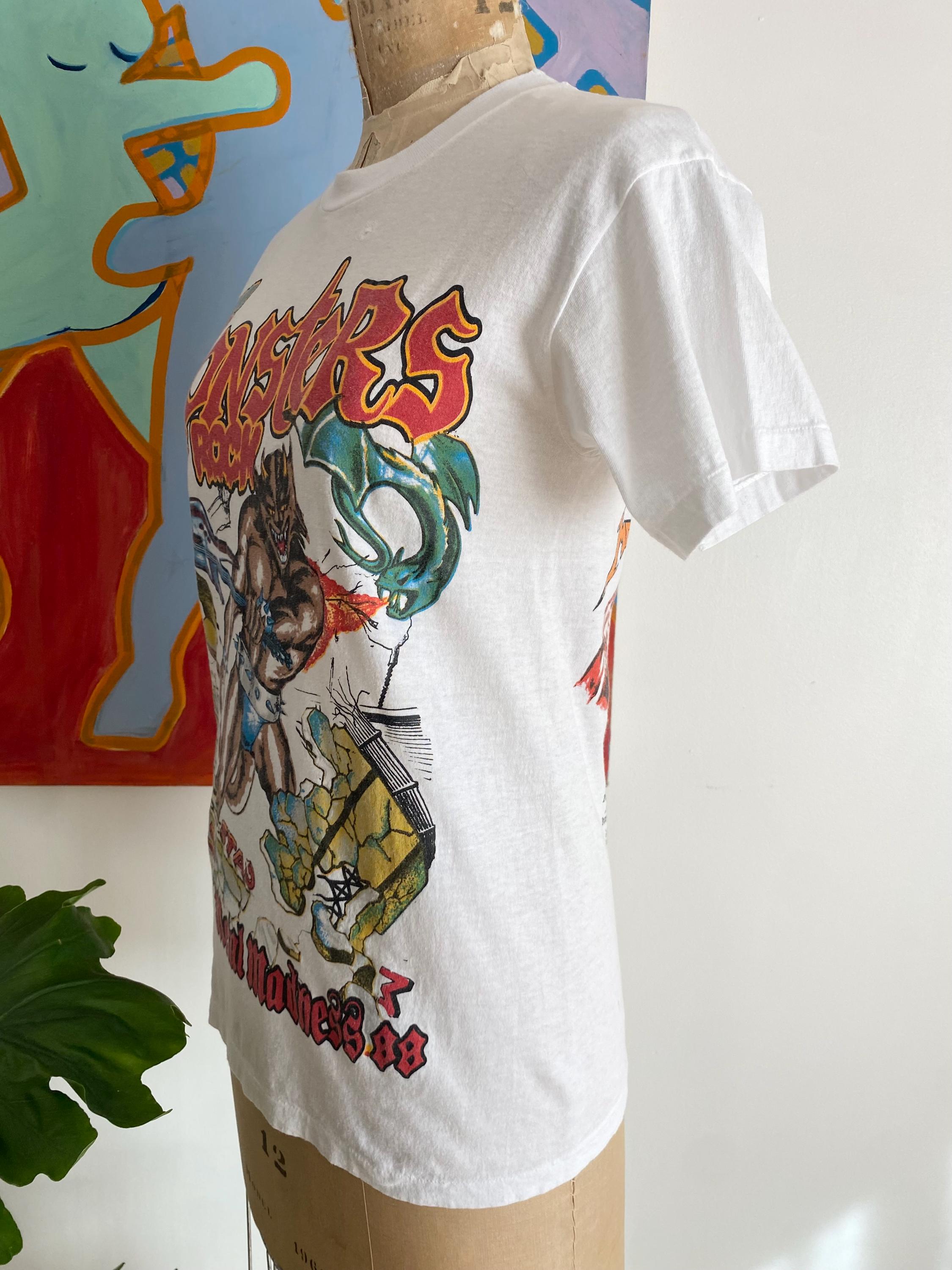 True Vintage 1988 Monsters of Rock Van Halen Metallica White Tour