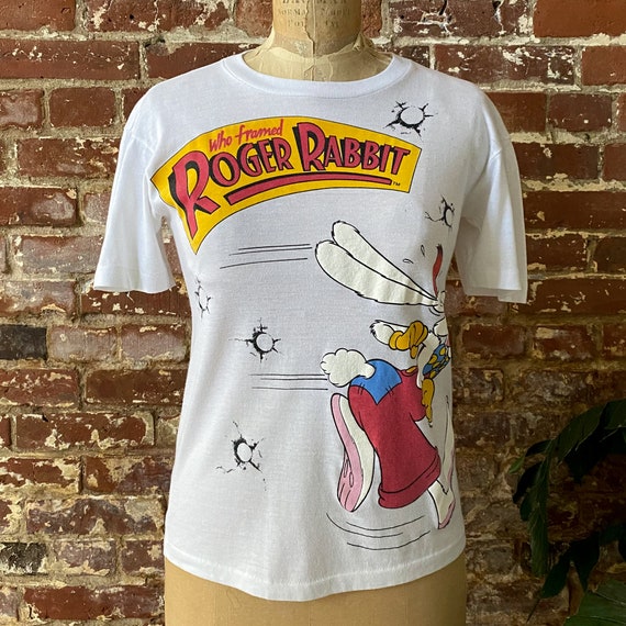 Vintage 1987 Who Framed Roger Rabbit Movie T-shirt - Single Stitch