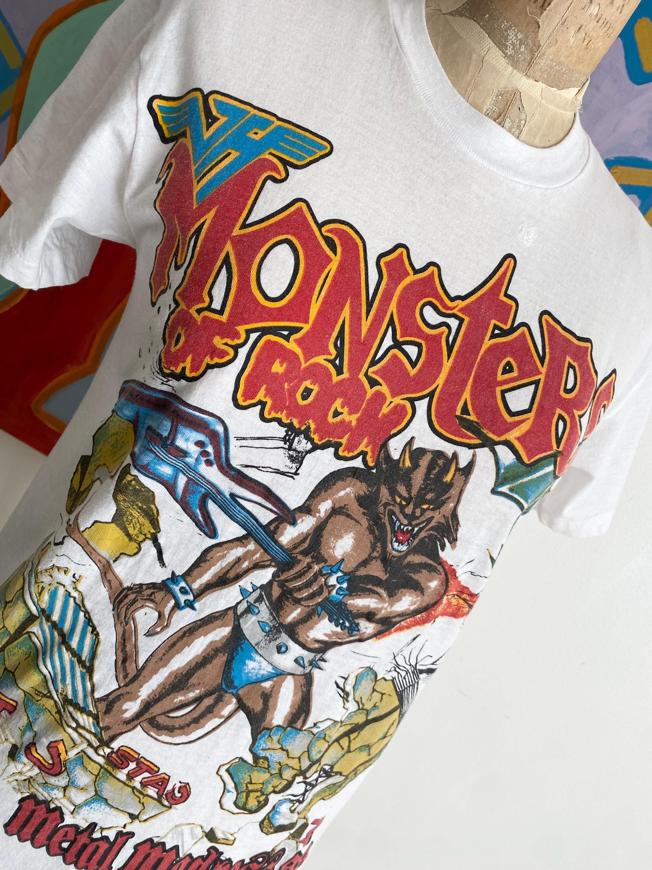 True Vintage 1988 Monsters of Rock Van Halen Metallica White Tour