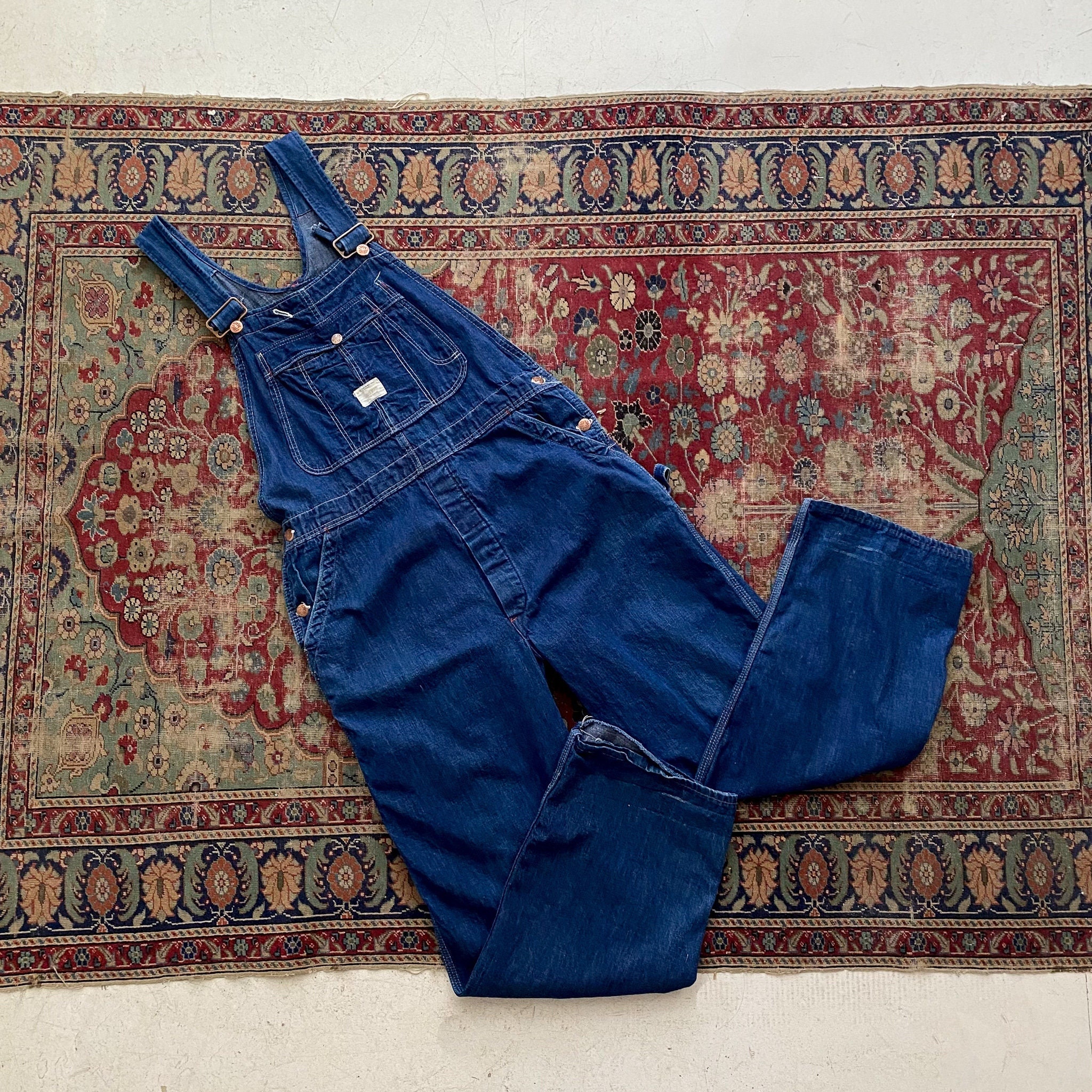 Vintage 1960s/1970s Penney's Big Mac Denim Overalls - 70s JC