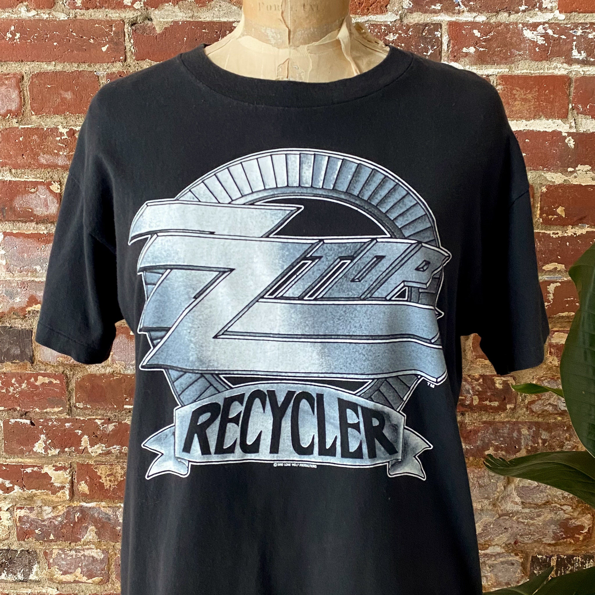Vintage 1990 ZZ Top Recycler World Tour Canadian & West Vintage 1990 ZZ Top Recycler World Tour Canadian & West