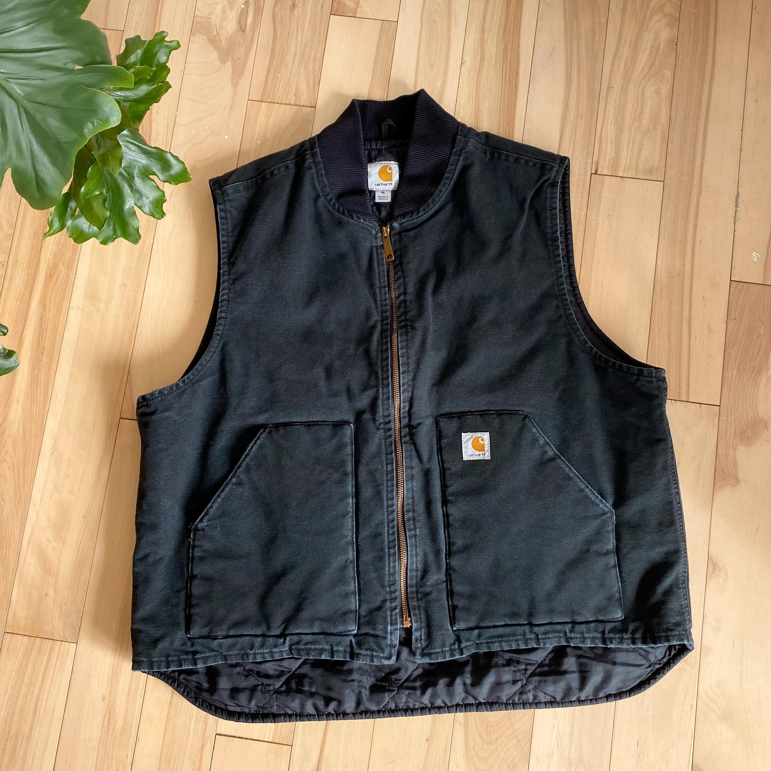 Vintage 90s Carhartt Shearling Lined Brown Duck Canvas