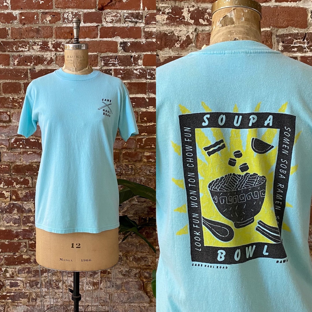 Vintage 1980s Cane Haul Road Aqua Blue T-shirt - 80s Cane Haul