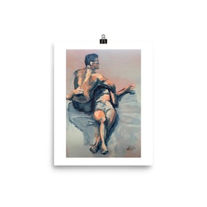Coppia Di Spiaggia, Stampa D&#39;Arte