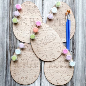 Personalized Kids Easter Paint Kit | Easter DIY Paint Kit | Kids Easter Basket Stuffer | Kids Easter Egg Paint DIY