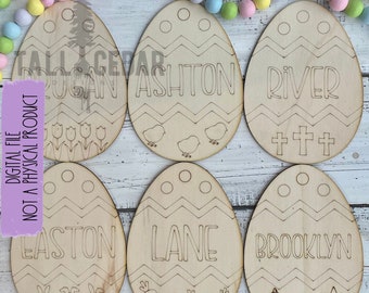 Paasei gesneden bestand | Paasei-laserbestand | Paasei verf SVG | Kinderen Pasen Paint Kit SVG