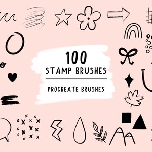 Stamp Procreate Brushes | Procreate Brush Set | Stamp Brush Pack | iPad Lettering | Procreate App | Stamp Brushes | Stamp Procreate