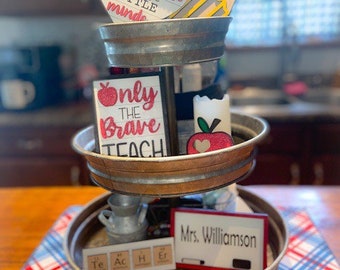 Teacher Appreciation Tier Tray Set