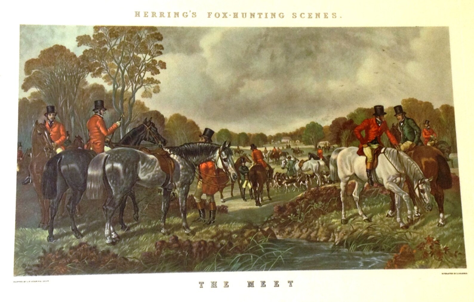 J.F. Herring Fox Hunting Scene Prints End of the Hunt & The Etsy