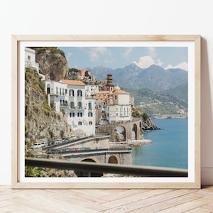 Road to Amalfi Digital Print // Instant Download, Travel, Italy Art, Travel Photography, Wall Art, Home Decor, Amalfi Coast Print