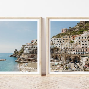 SET of 2 Prints - Amalfi Coast Digital Print // Instant Download, Mediterranean Print, Travel Photography, Print Set, Amalfi Coast Print