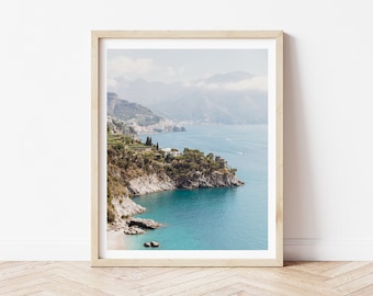 Amalfikust fotografieprint: Italië reiskunst (digitale download)