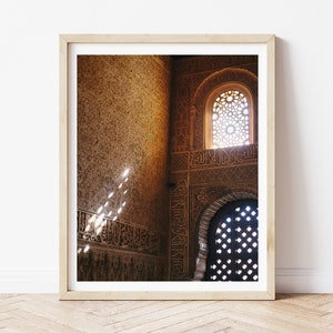 Alhambra Light Digital Print // Instant Download, Travel, Spain Art, Travel Photography, Wall Art, Home Decor, Granada Print