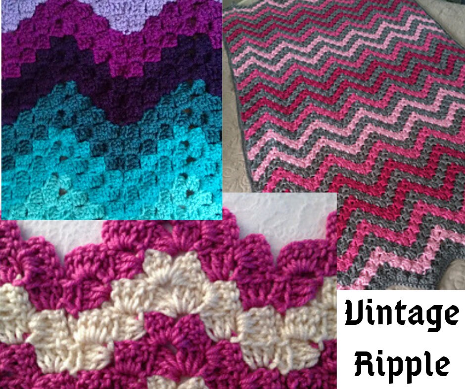 Zigzag Crochet Blankets Etsy