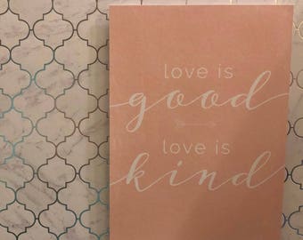 Love is Good, Love is Kind, mini scrapbook album, 6x6 scrapbook album, premade,scrapbook album, wedding mini album, handmade