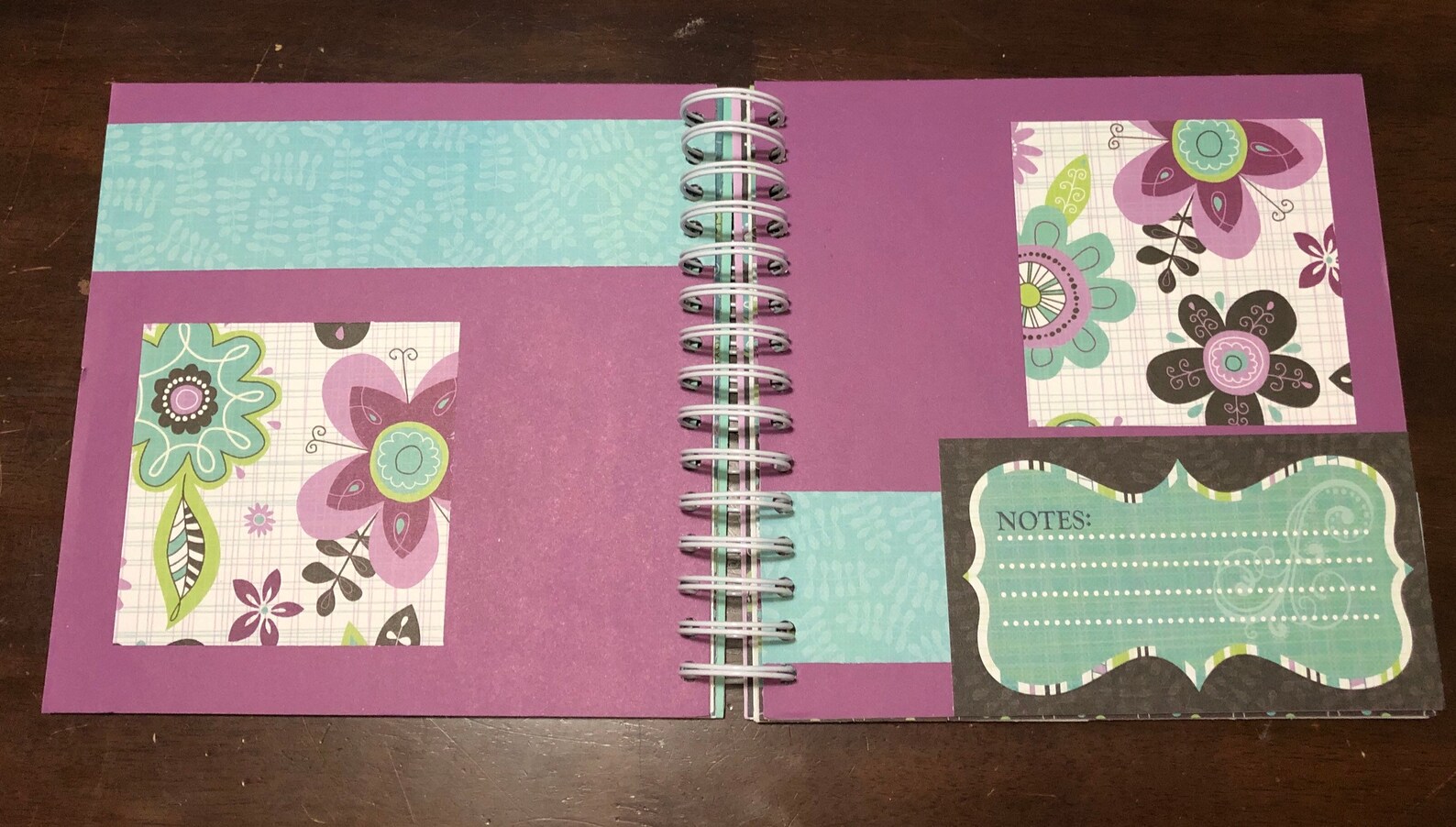 Floral Album, Premade Scrapbook Album, 8x8 Scrapbook Album, Handmade Album Etsy
