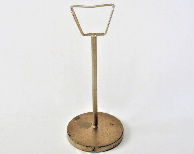 Vintage 9.5 Tall Metal Hat Stand Brass Tone Advertising Etsy