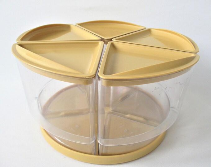 Vintage Rubbermaid Lazy Susan Kitchen Set 1970s Harvest Gold Etsy
