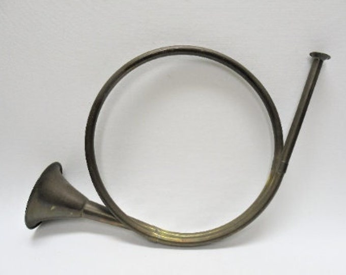 Vintage BIG Brass Horn Solid Brass Bugle Made India Musical Etsy