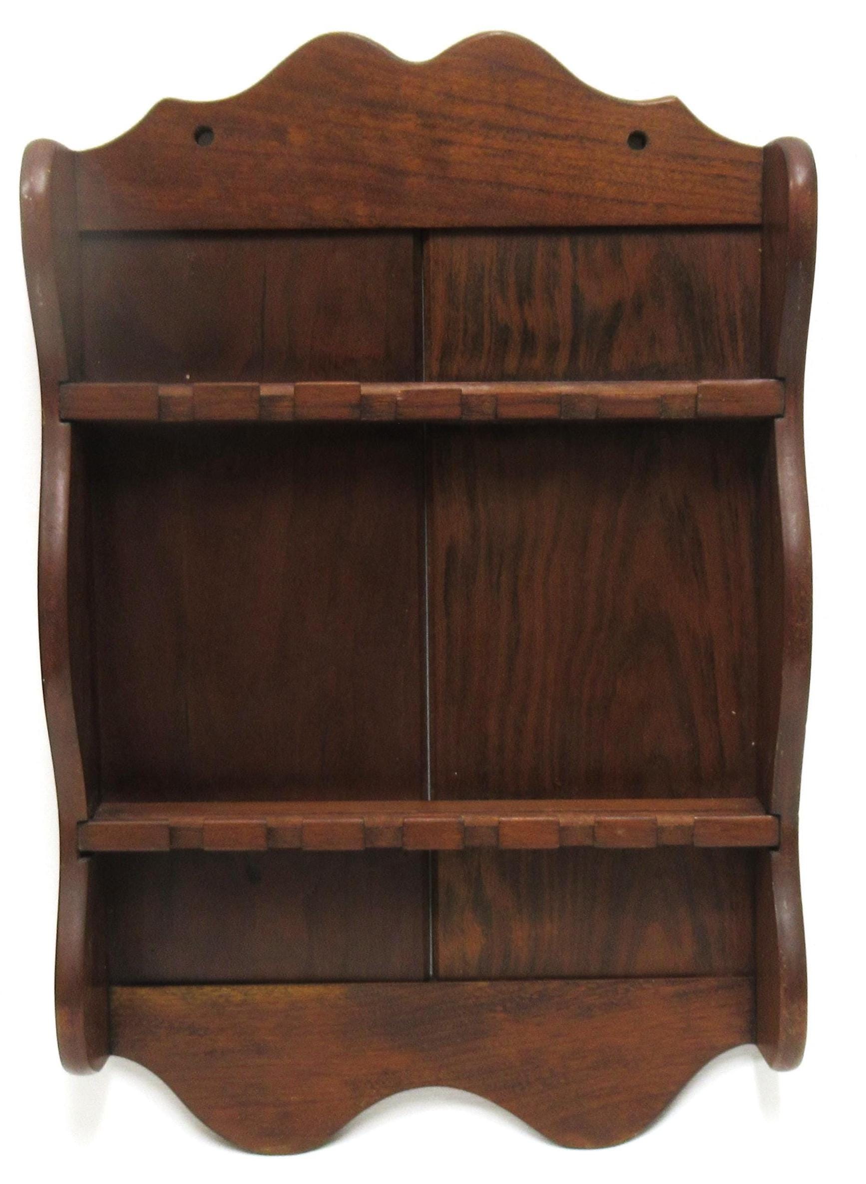 Commemorative Spoon Racks Vintage Cherry Wood Spoon Rack, Small Firelands Original Collectors ...