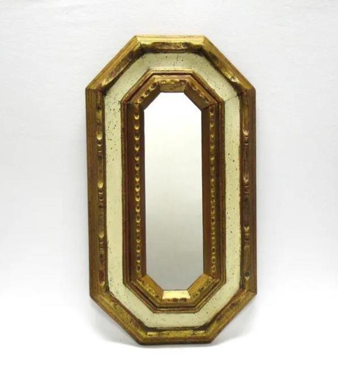 Vintage Ornate Gold Mirror W/ Carved Wood Details, Italian? Florentine ...