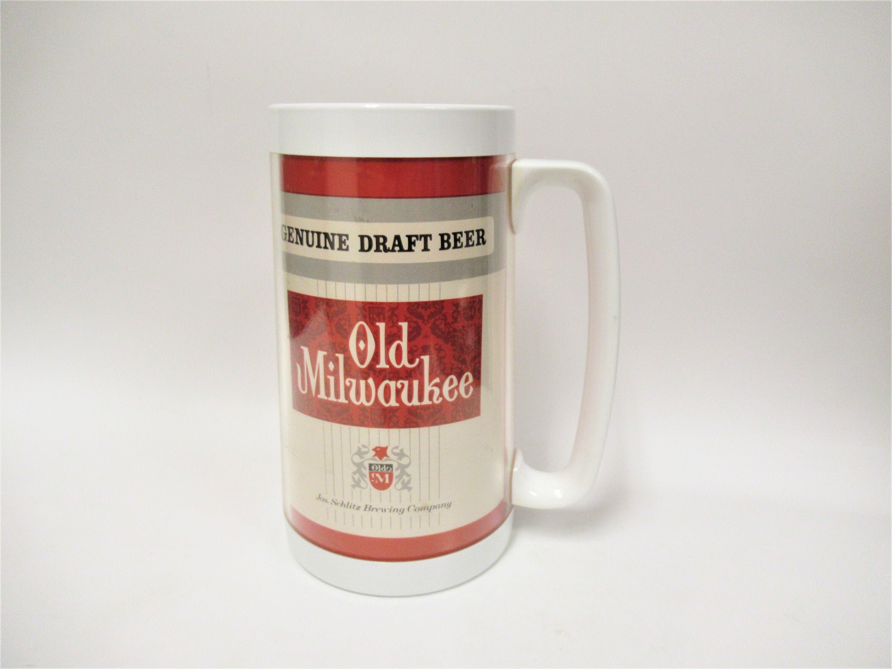 Schlitz Beer Mug Insulated Thermo-Serv Lot of 4 Brew Nostalgic Nice Condition 