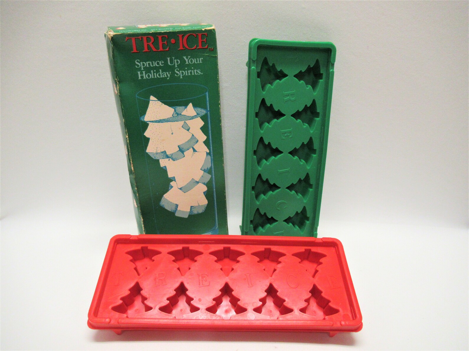 Vintage Tre Ice Christmas Tree Ice Cube Trays by Texasworks 2 Etsy