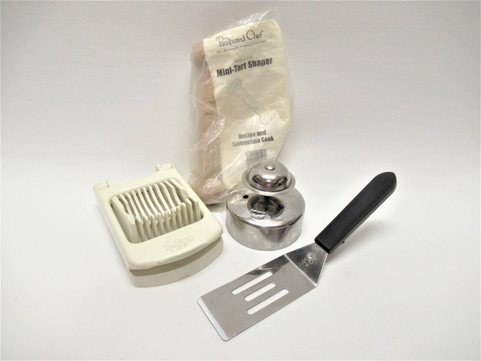 Vintage lot of 4 Pampered Chef Gadgets Egg Slicer Wooden Etsy