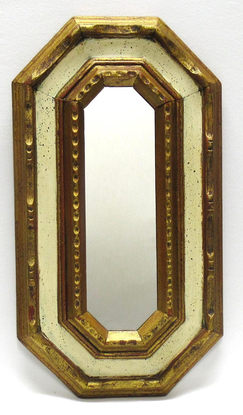 Vintage Ornate Gold Mirror W/ Carved Wood Details, Italian? Florentine ...