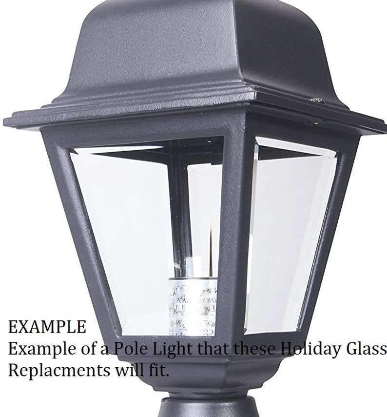 Vintage Reverse Painted Holiday Lantern Replacement Glass for Etsy