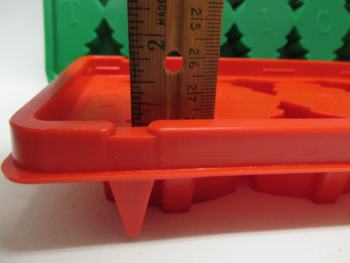 Vintage Tre Ice Christmas Tree Ice Cube Trays by Texasworks 2 Etsy