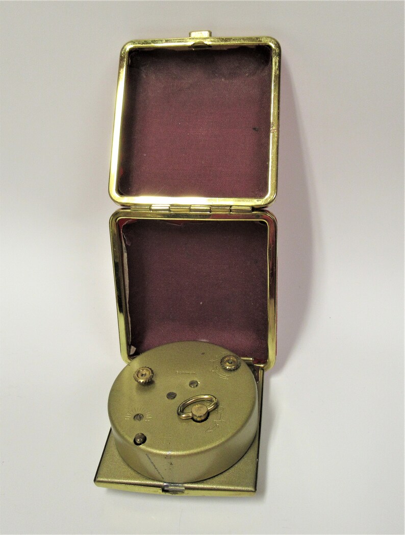 Vintage Red Kmart Travel Alarm Clock Made in Germany 2 Tone Etsy