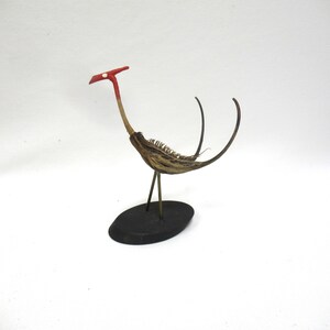 Vintage Southwest Devil's Claw Bird Sculpture  •  One- of-a -Kind  Folk Art See Pod Art  •  5" tall