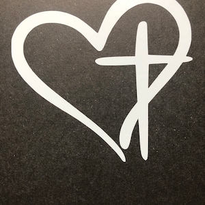 Custom decal, Window cling, vinyl decal, car window decal, cross, God Love, Jesus Love, removable, blessed