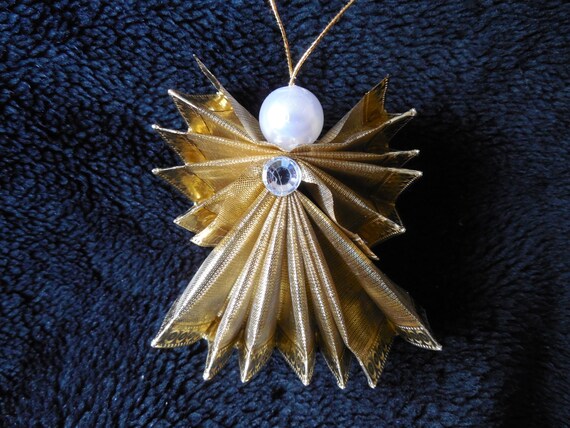 Items similar to Ribbon Angel Christmas Ornament on Etsy